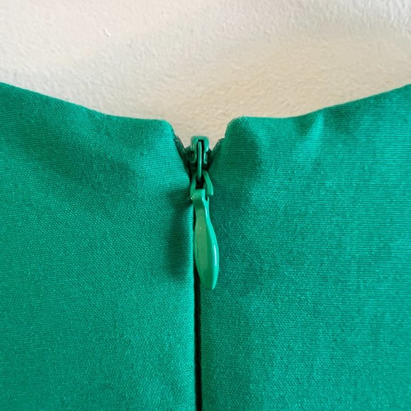 Banana Republic Sqaure Neck Green Dress Size 2 - Picture 2 of 5